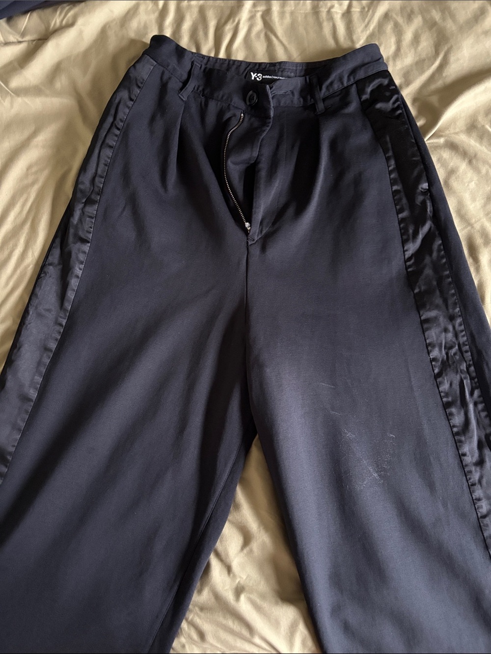 Y3 Yohji Yamamoto Culotte Black Pants Small